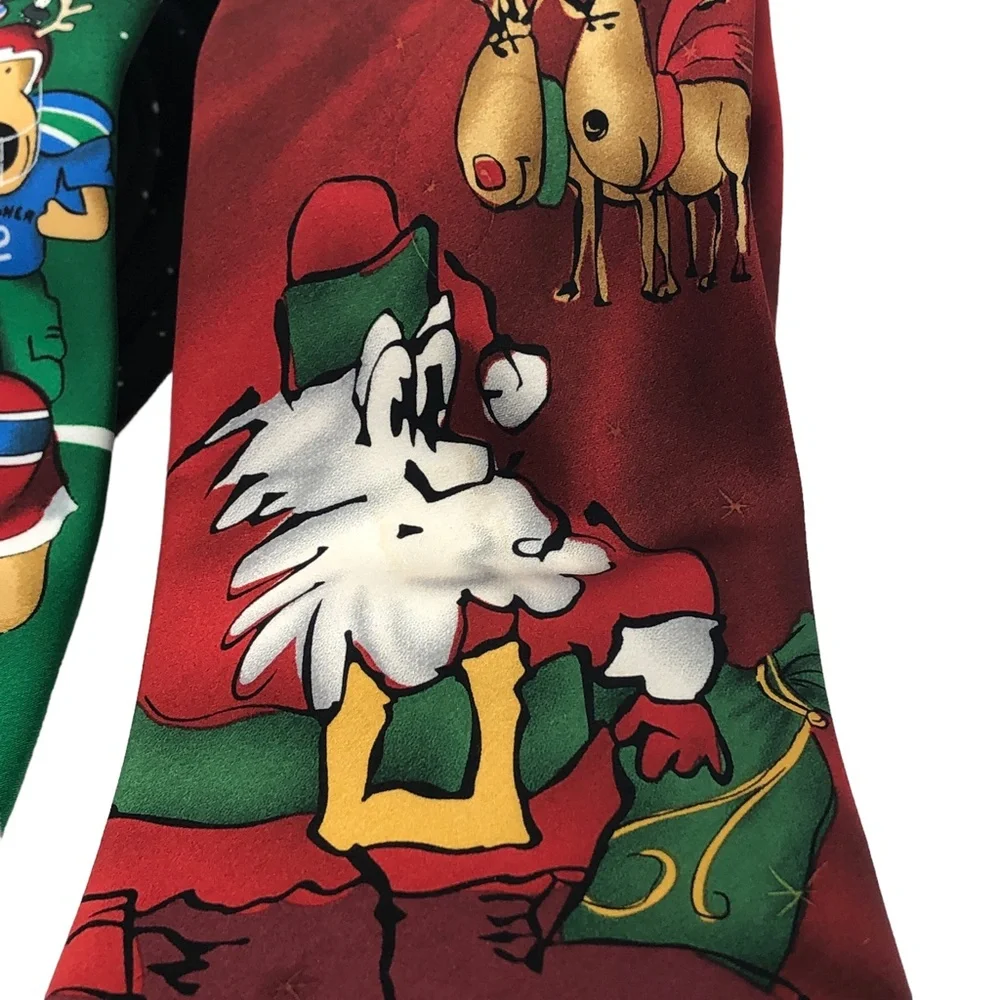 Lot Of 3 Christmas Novelty Ties Holiday Traditions Hallmark/NOEL/Merry Neck Ties